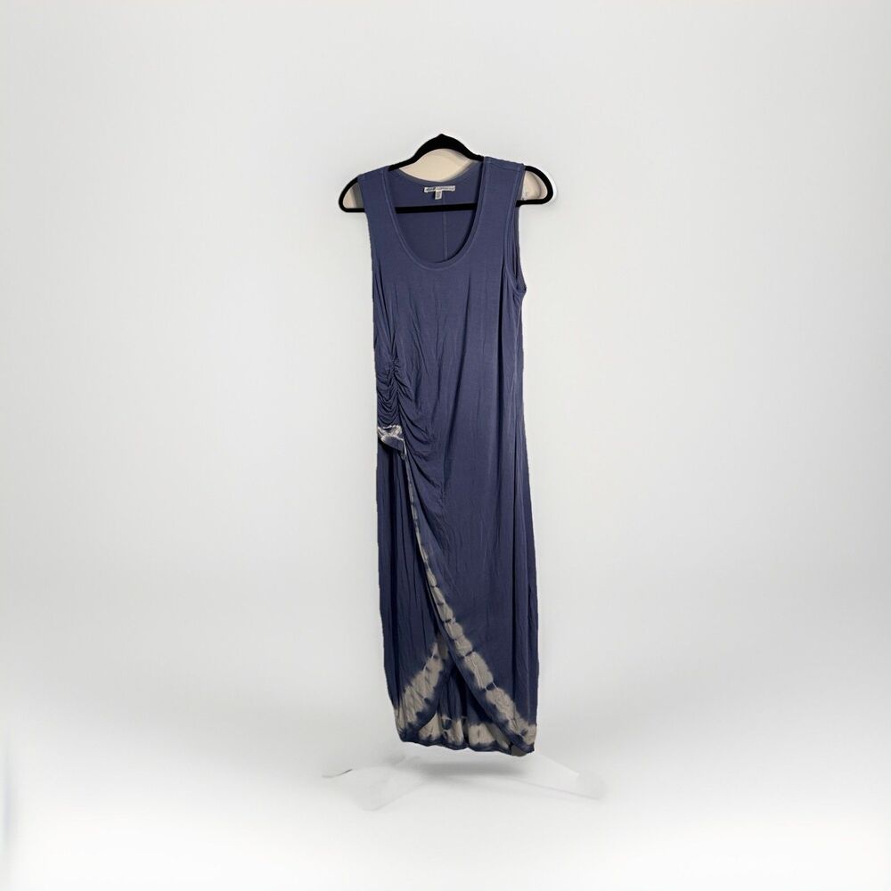 Seven7 Women's Size S Cascade Hem Blue Aztec Tie Dye Boho Chic Sleeveless Dress